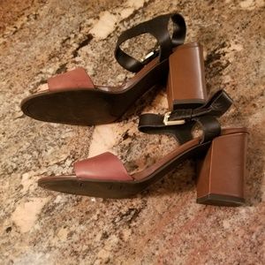 Leather dress sandals